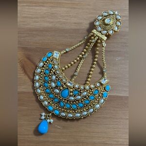 Jhumar/ pasa maang tikka head piece wedding jewelry
